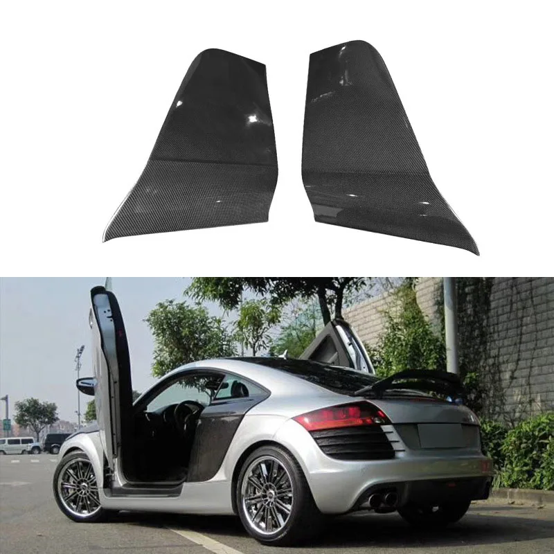 

Carbon fiber side door panel modification door spoiler trim leaf plate car exterior accessories for Audi TT