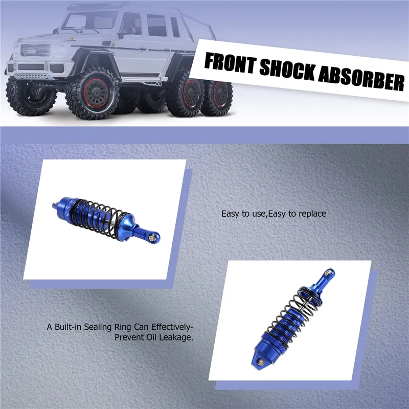 A63T-メタルフロントおよびリアショックアブソーバー Traxxas Slash 4X4 VXL 2WD Rustler Stampede Hoss 1/10 RC カーアップグレードパーツ用