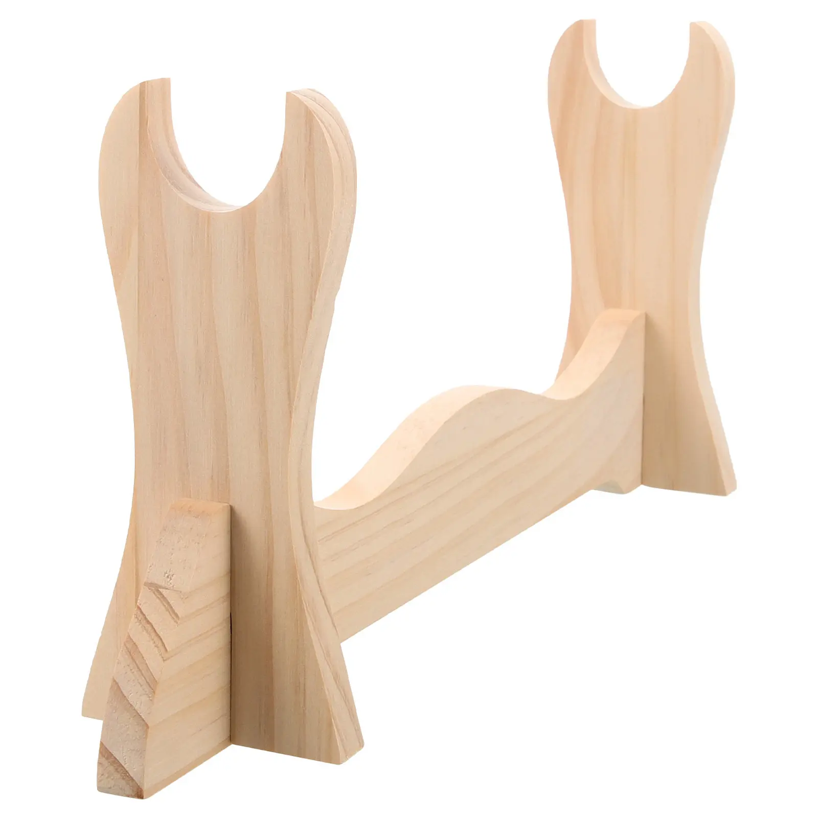 Sturdy Wooden Display Stand Desktop Swords Storage Rack Smooth Finish Exquisite Craftsmanship Holder for Flute