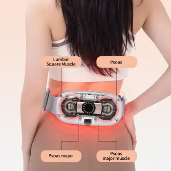 Multifunkční přenosná menstruační vložka Warm Palace Pasový masážní přístroj na křeče v pase Menstruační lumbago s tepelnou vibrací 8 nejlepší prodej menstruační bolesti - №6
