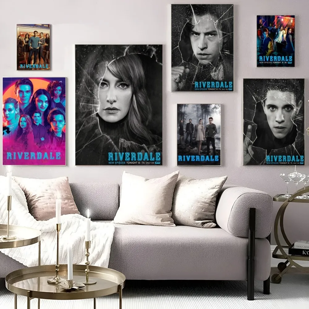 Riverdale Self-adhesive Art Poster Decoracion Painting Wall Art White Kraft Paper Home Decor