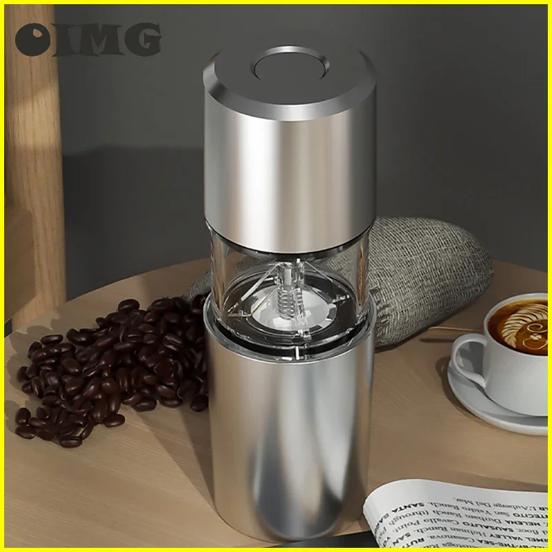 

Portable Coffee Beans Grinder Electric Coffee Grinder Stainless Steel Beans Spices Mill Machine USB Rechargeable Coffee Grinder