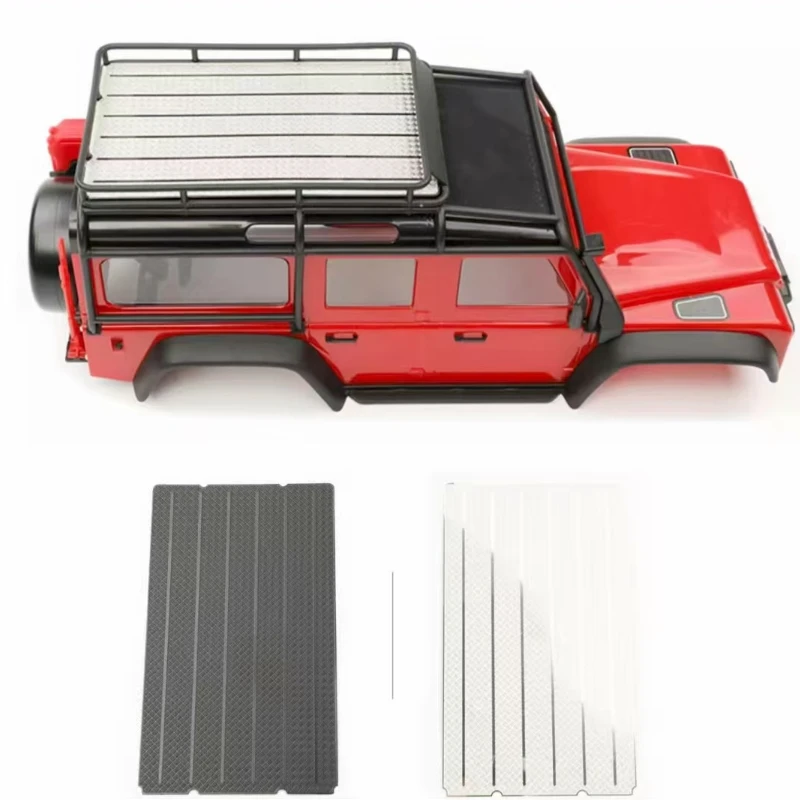 

Simulation Model Luggage Rack Stainless Steel Sheet Decoration for 1/18 RC Crawler Car 1/18 TRX4M Defender Upgrades Accessories