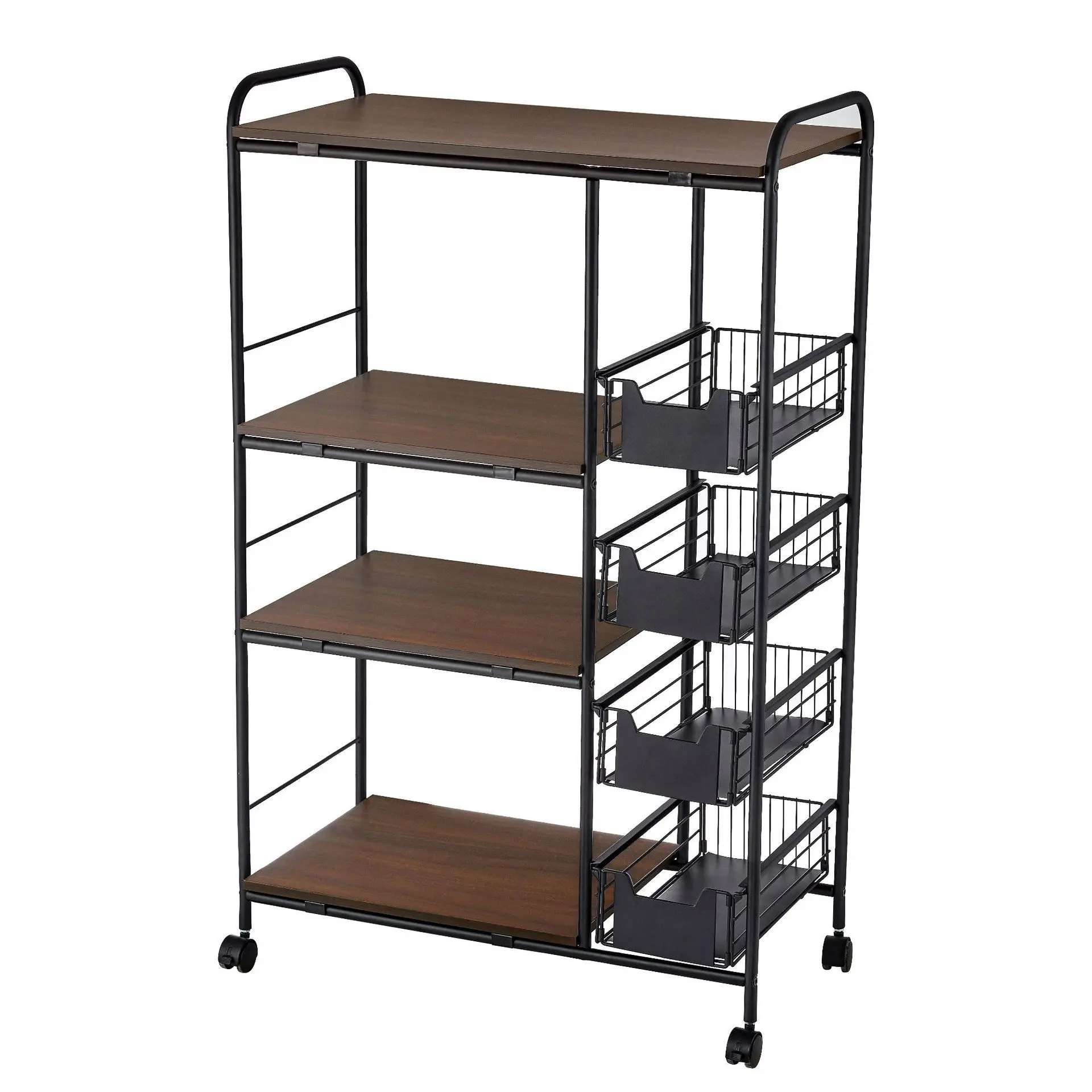 

Storage Rack, Oven, Microwave Oven, Household Storage with Drawers, Storage with Wheels, Multifunctional Handcart