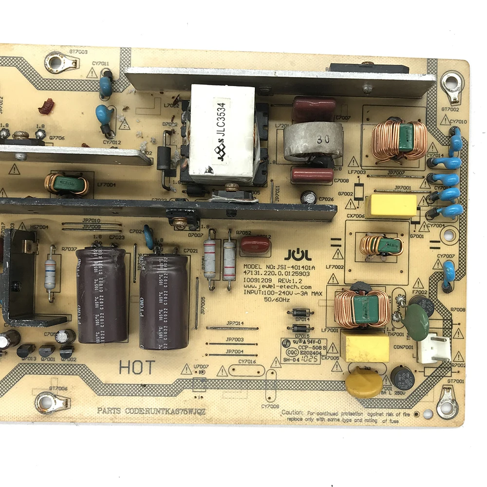 RUNTKA675WJQZ JSI-401401A بطاقة امدادات الطاقة للتلفزيون LCD 46G100A 40G100A. .. لوحة بطاقة الطاقة RUNTK A675WJQZ JSI 401401A