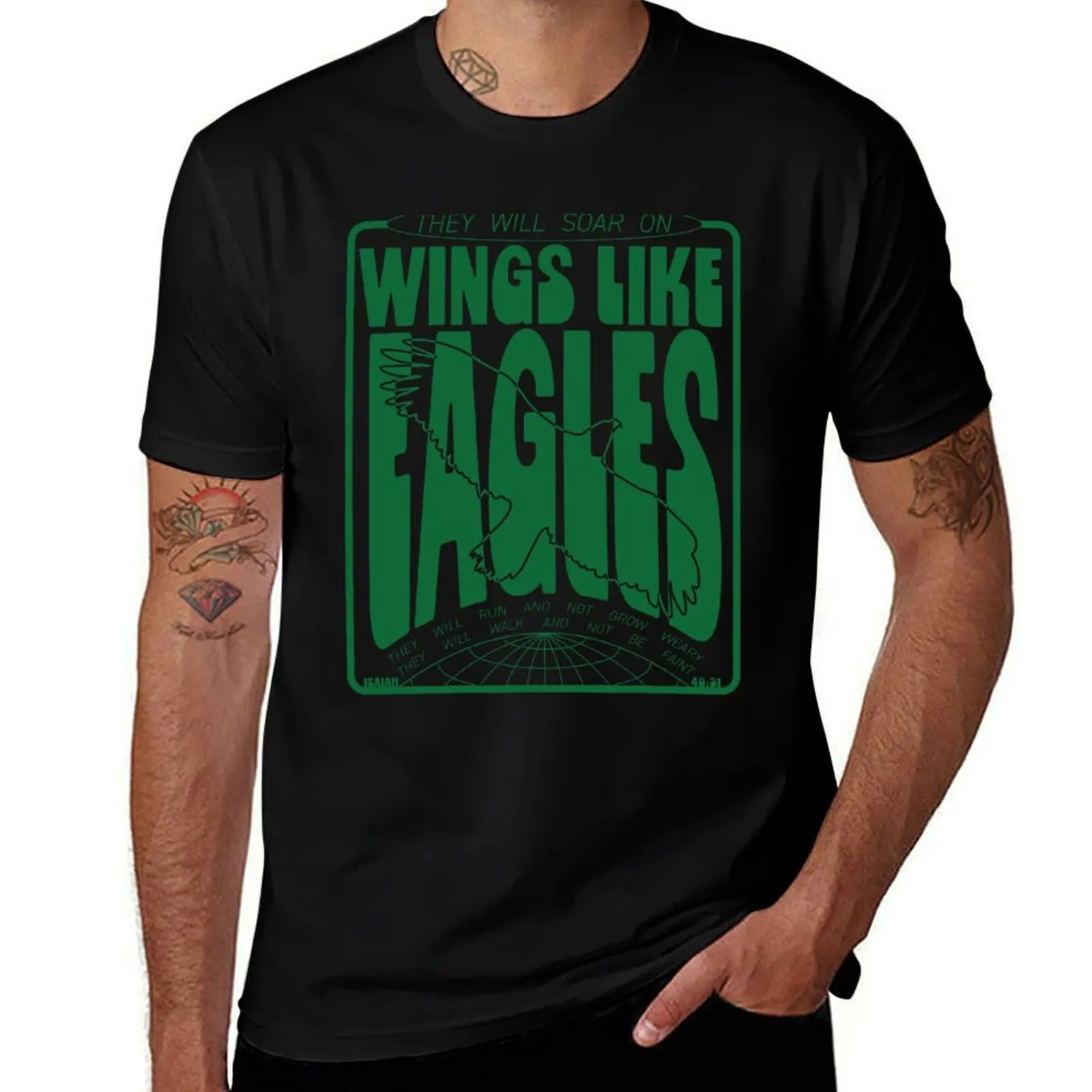 

Isaiah 40:31 Wings Like Eagles T-Shirt Quick Dry Travel T-Shirt
