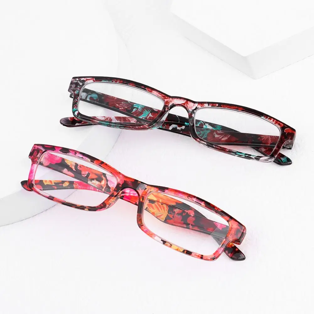 

Retro Flowers Reading Glasses Urltra-Light Frame High-definition Presbyopic Lens Women Magnifier Eyeglasses Diopter +1.0~+4.0