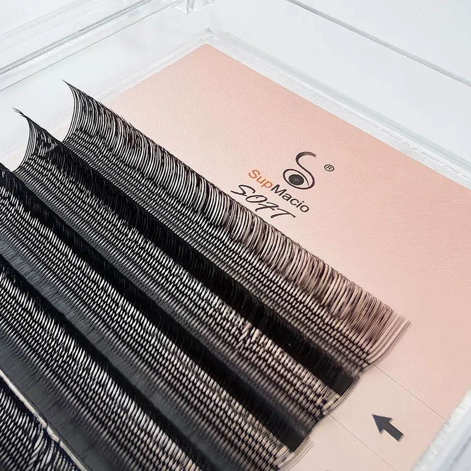 Supmacio pestañas postizas en forma de YY, 8-15mm, mezcla curvatura C D, puntas dobles, extensión individual tejida a mano, venta al por mayor 4