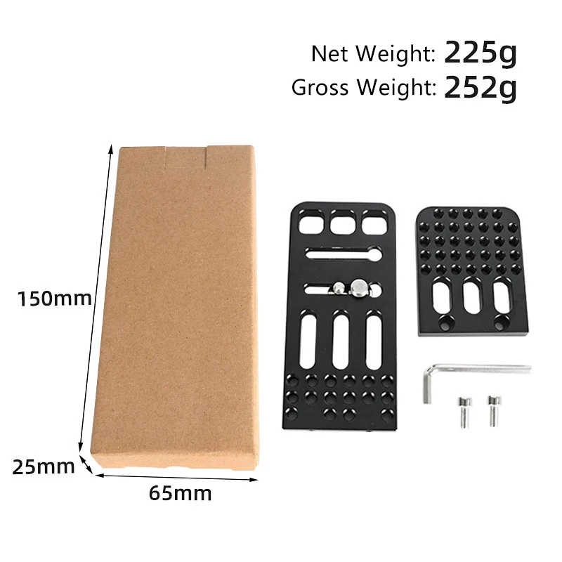 NSH L Bracket Universal Vertical Clapper Quick Release Plate Camera Accessories for DSLR Stabilizer PTZ