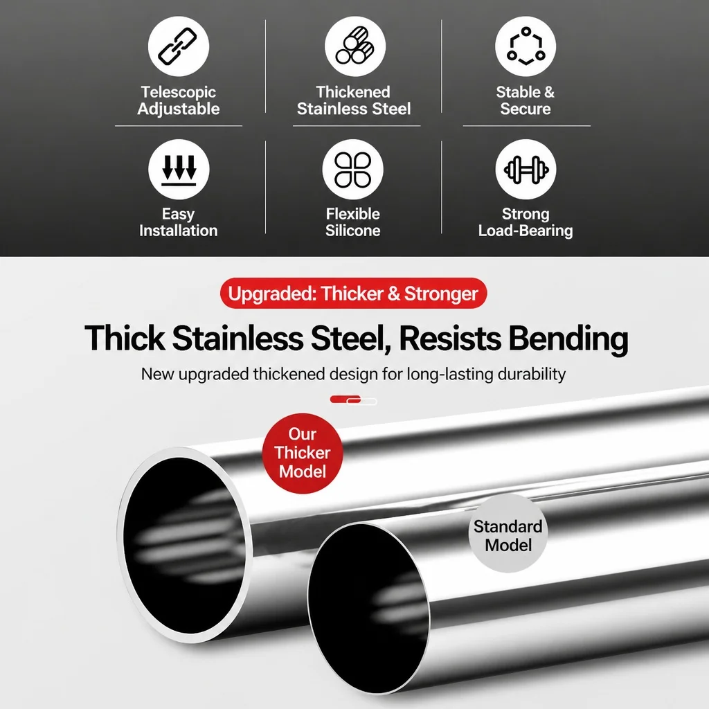 Thumbnail 4 - #6 Best Shower Rods to Buy In 2026