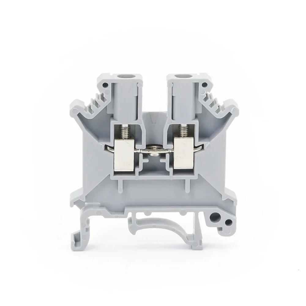 10Pcs UK-3N Din Rail Terminal Block Universal Conductor Screw Connection Electrical Terminal Strip Block Connector UK3N