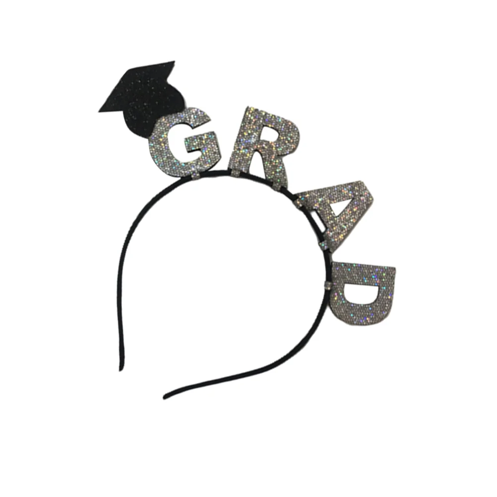 Grad bandana fontes de festa graduação cabelo usar cocar para simples hairband greeter criança