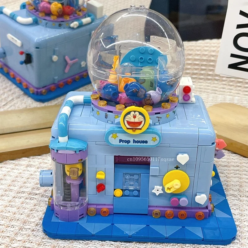 NEW Doraemon Building Blocks Original Kawaii Assembled Dorayaki Street Scene Room Decoration Birthday Gift Children's Toys