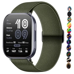 Pulseira de relógio elástica de nylon, pulseira de 20mm/22mm para amazfit gts 4/2/2e/3/gts 2 mini/gtr 4/3/pro/gtr2/47mm/stratos