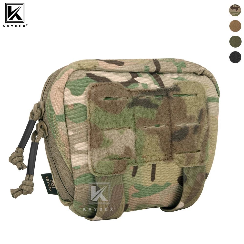 

Тактический подсумок KRYDEX ARC Admin Pouch: низкопрофильный, обтекаемый органайзер, подсумок для магазина 9 мм, сумка для инструментов, аксессуары для охоты