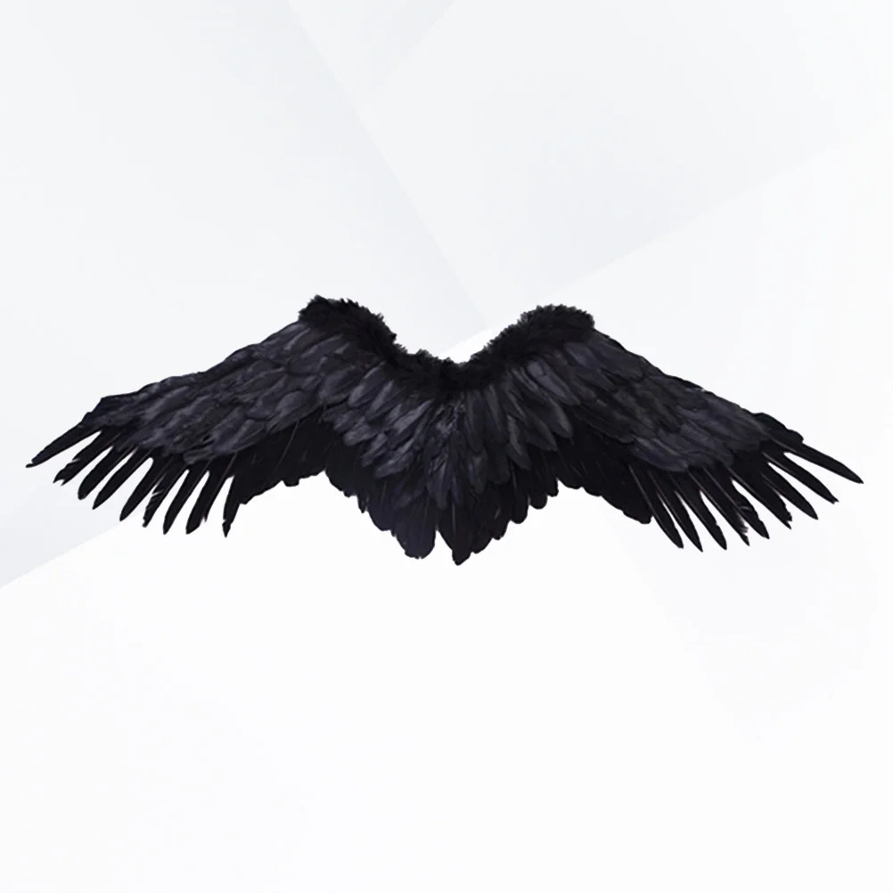 

Black Medium Angel Devil Costume Wings Halloween Accessory For Cosplay Party Performance Role Halloween