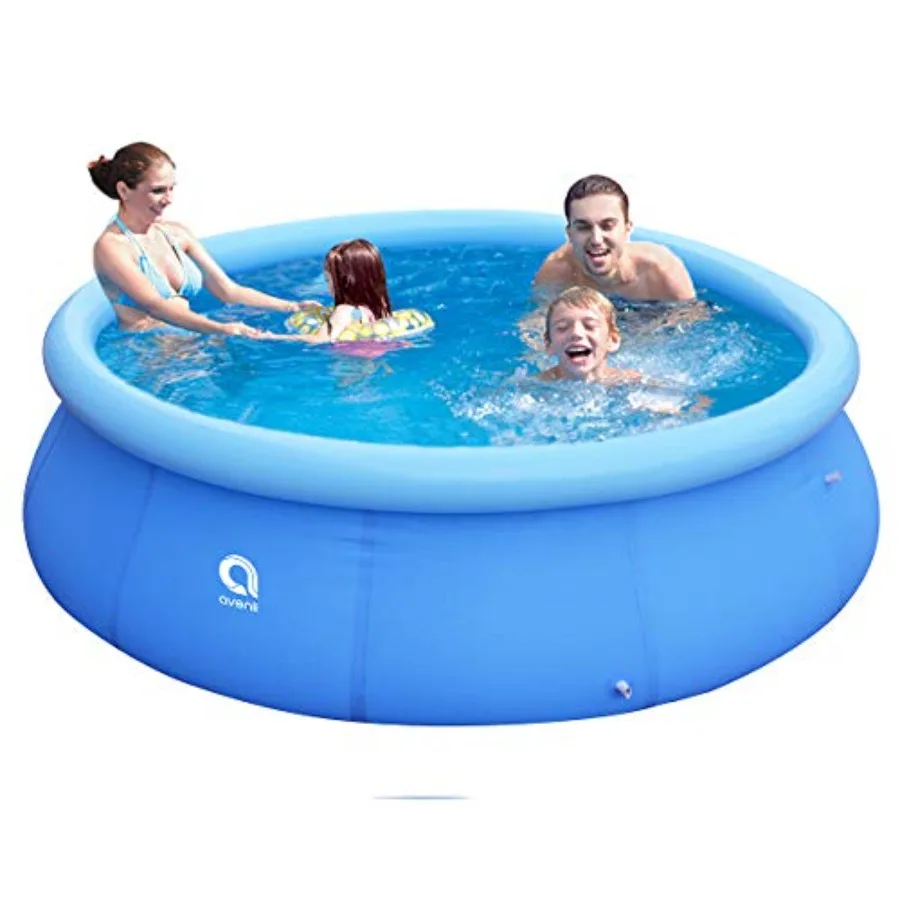 

Inflatable Top Ring Swimming Pools for Adults Outdoor Easy to Set ± 10 ft X 30 in Blue