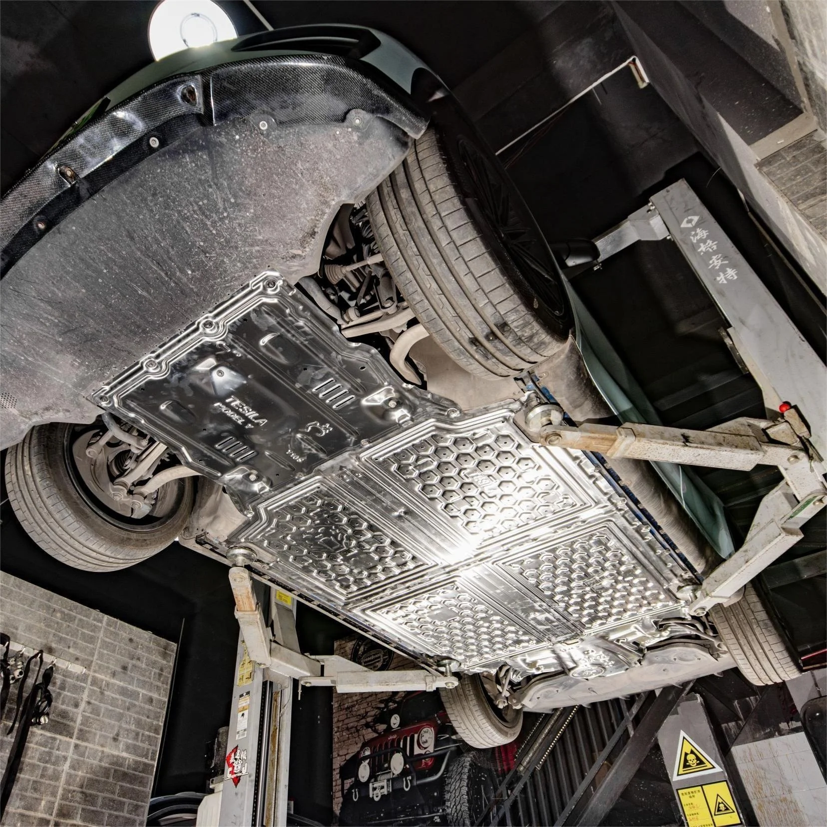 نموذج 3 لوحات حماية تحت الجسم 2.7 مللي متر محرك ألومنيوم مغنيسيوم علبة المرافق هيكل الحرس قطع غيار السيارات #4