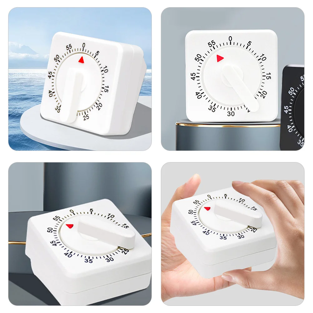 

60 Minute Mechanical Timer for Kitchen Cooking Baking Egg Timing Portable Time Manager Reusable Countdown Device for Home Office
