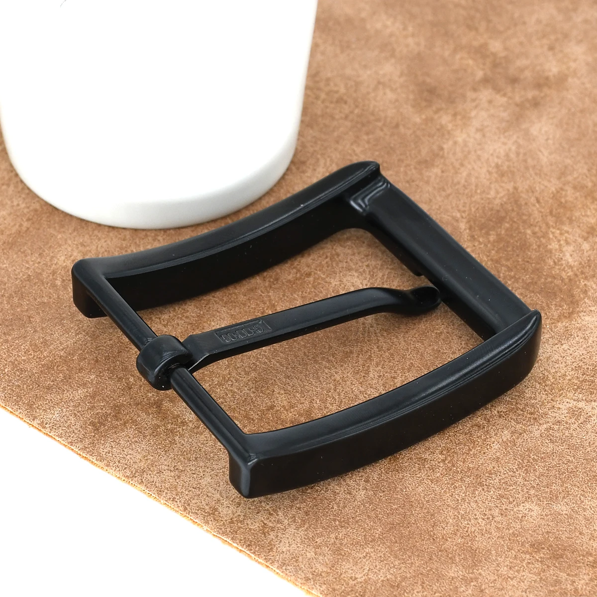 1PC 40mm Belt Buckle Metal Matte Black Men\'s Pin Buckle Waistband Accessories Fit for 38mm Strap Leather Craft Belt Parts