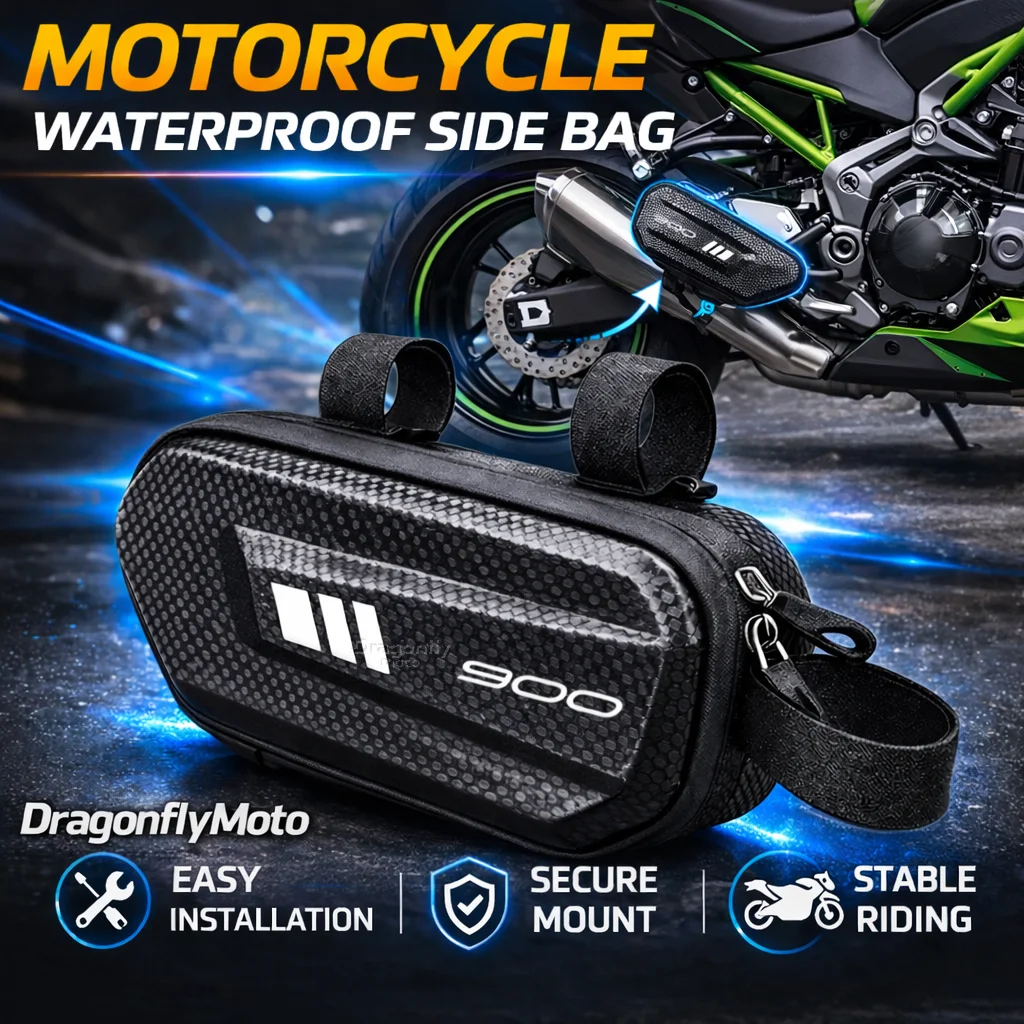 Large Capacity Motorcycle Side Bag For KAWASAKI Z900 Z 900 2017-2026 2025 2024 2023 Waterproof Multifunctional Storage Pouch
