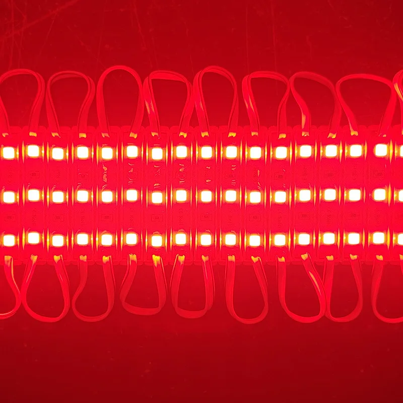 DC12V LED Module 3 SMD 5054 Cool White/Red Color Waterproof IP66 Super Bright Backlight for Signage