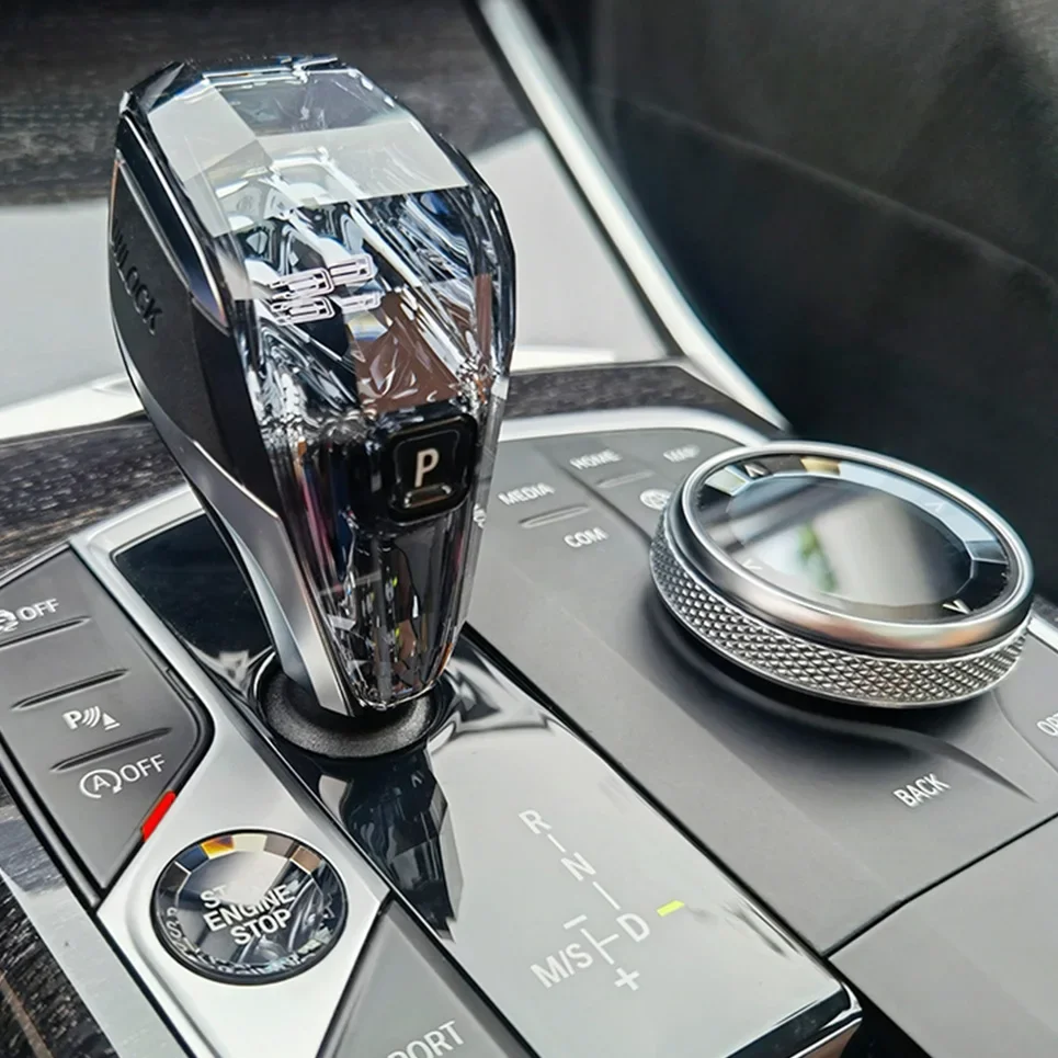 Diamond Crystal Gear Shift Knob Kit for BMW All Series Car Interior Accessories Upgrade Modification