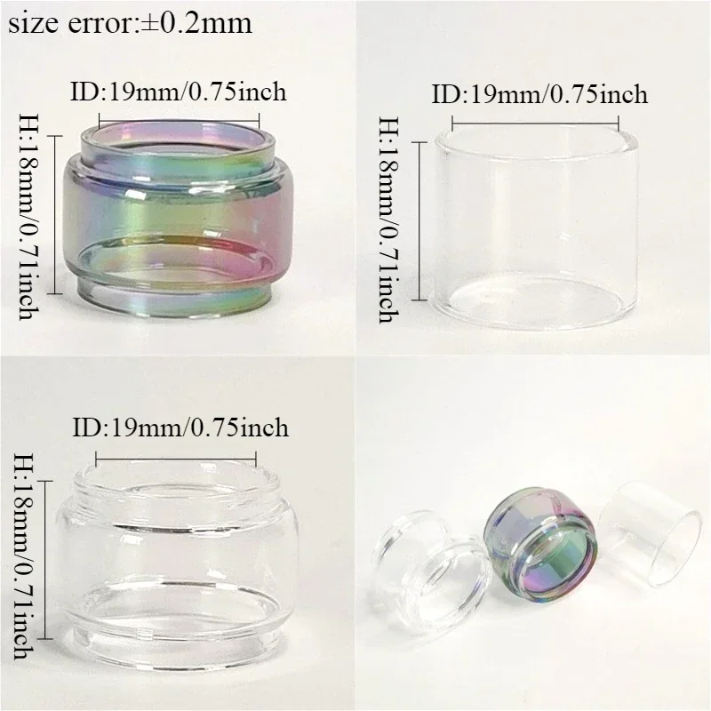 3in1 أنبوب زجاجي مستقيم فقاعة لـ علاء الدين MTL RTA Hastur MTL Mini RTA ممن لهم الجنرال نانو سكاي منفرد آلة استبدال الملحقات