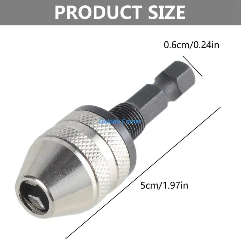 E15D Bit broca sem chave 1/4 "Bit Chuck HAK