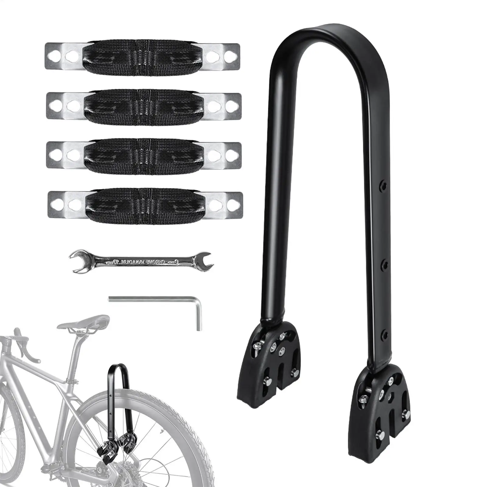 Aluminum Alloy Bike Cargo Rack 30KG Load Multifunctional Bicycle Pannier Rack for Commuting Travel Grocery Hauling