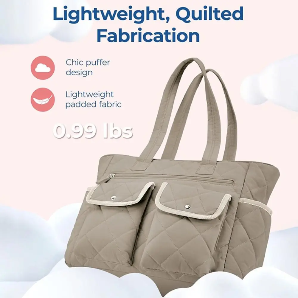 New Large Capacity Tote Bag Fashion Solid Color Travel Duffel Pouch Casual Simple Shoulder Bag