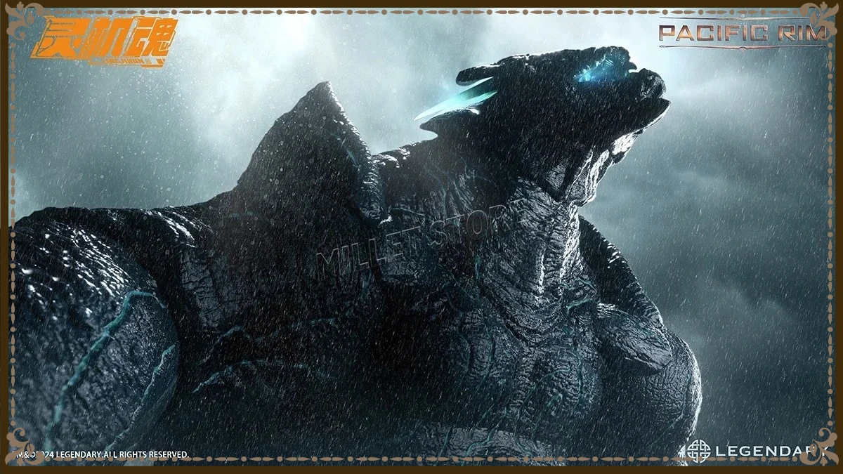 Original Genuine LING JIHUN Original Pacific Rim Kaiju Leathback 9.5-inch 24CM Figure Model Collection Toy Gift