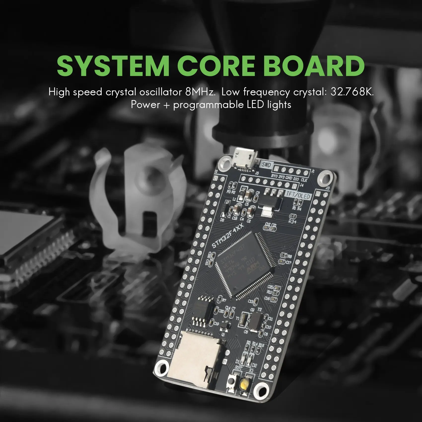 AD41-STM32F407VET6 STM32 لوحة النظام الأساسية STM32F407 مجلس التنمية F407 تعلم شريحة واحدة