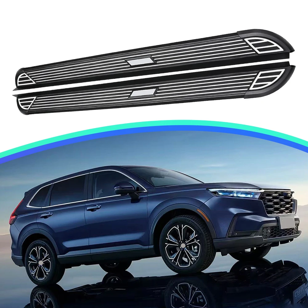 2pcs fit for Honda CRV CR-V 2023-2025 Running Boards Side Steps Nerf Bar Aluminium (with brackets)