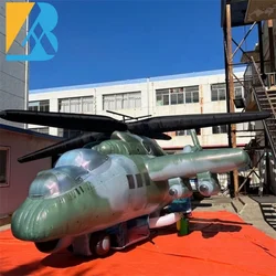 Bespoke Events Decorative Giant Inflatable Helicopter for Military Model Planner Toys