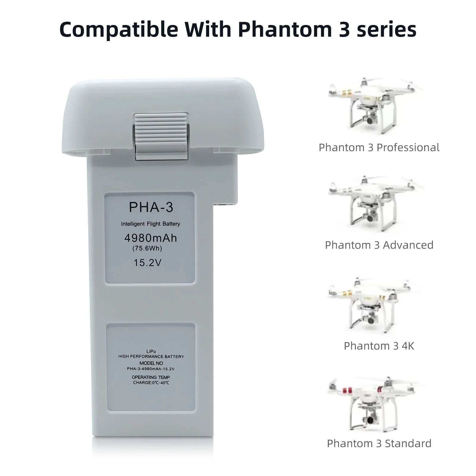 DJI phantom 3 Professional/3/Standard/Advanced 用ドローン 