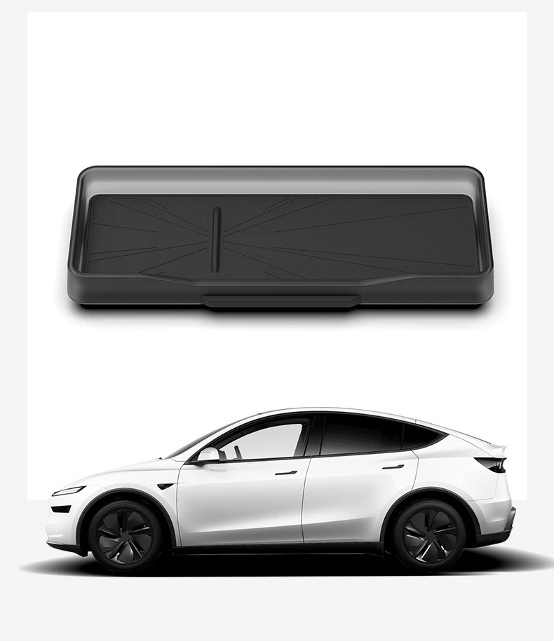 Für Tesla Model YL/Y Juniper 2026 Model 3 Highland 2024 Armaturenbrett-Aufbewahrungsfach Silikon-Mittelkonsolen-Bildschirm Rückseitiger Telefon-ETC-Kasten – Detail 5