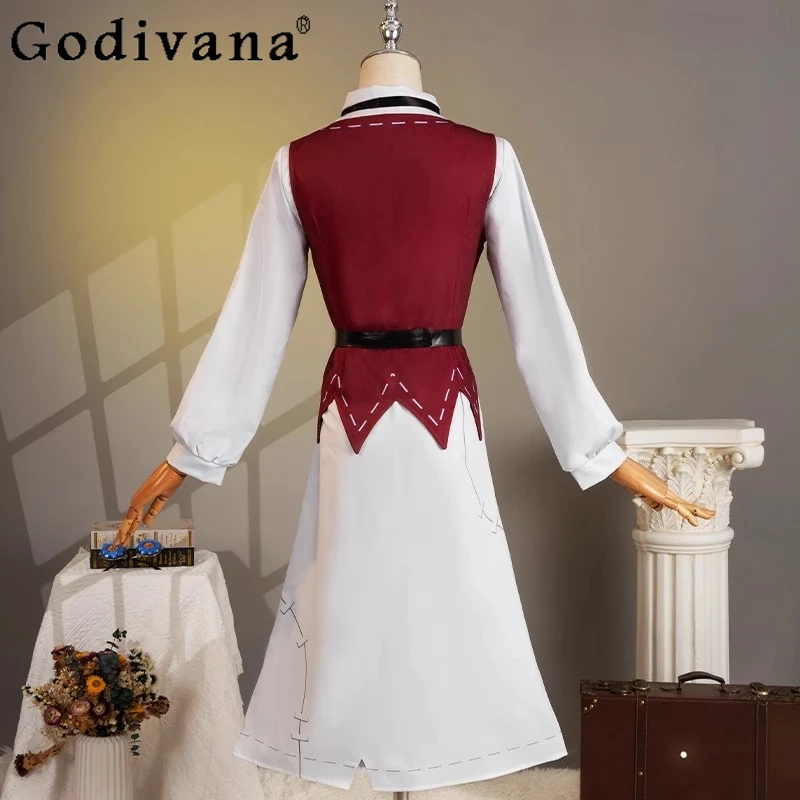 أزياء المرأة تأثيري مجموعة فساتين لعبة الهوية الخامس تأثيري أنيمي اللباس الإناث لعبة التاجر دور اللعب فستان الهالوين البدلة