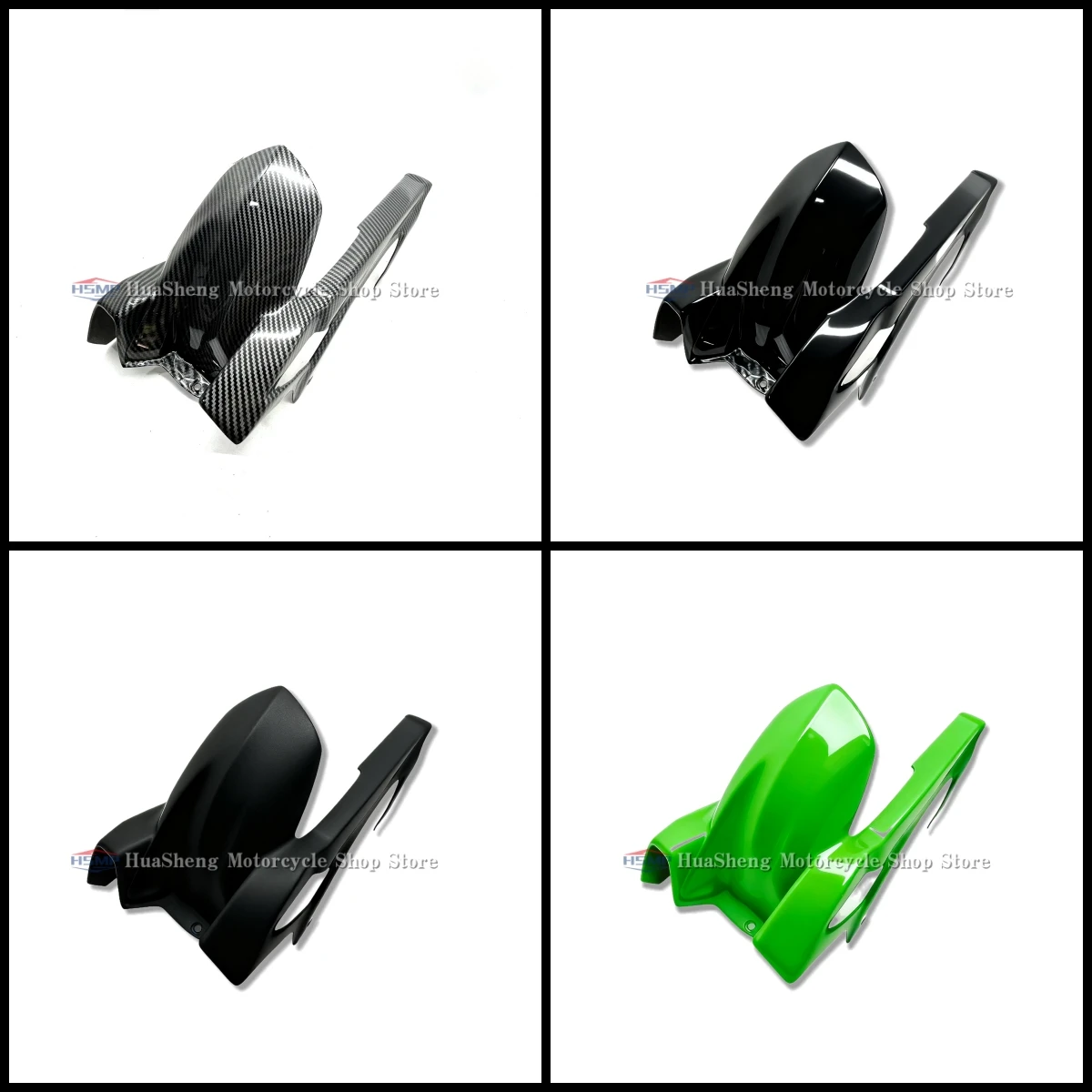 

For Kawasaki Ninja 400 Z400 2018 2019 2020 2021 2022 2023 Motorcycle Rear Tire Hugger Fender Fairing ABS Plastic Body Kit Parts