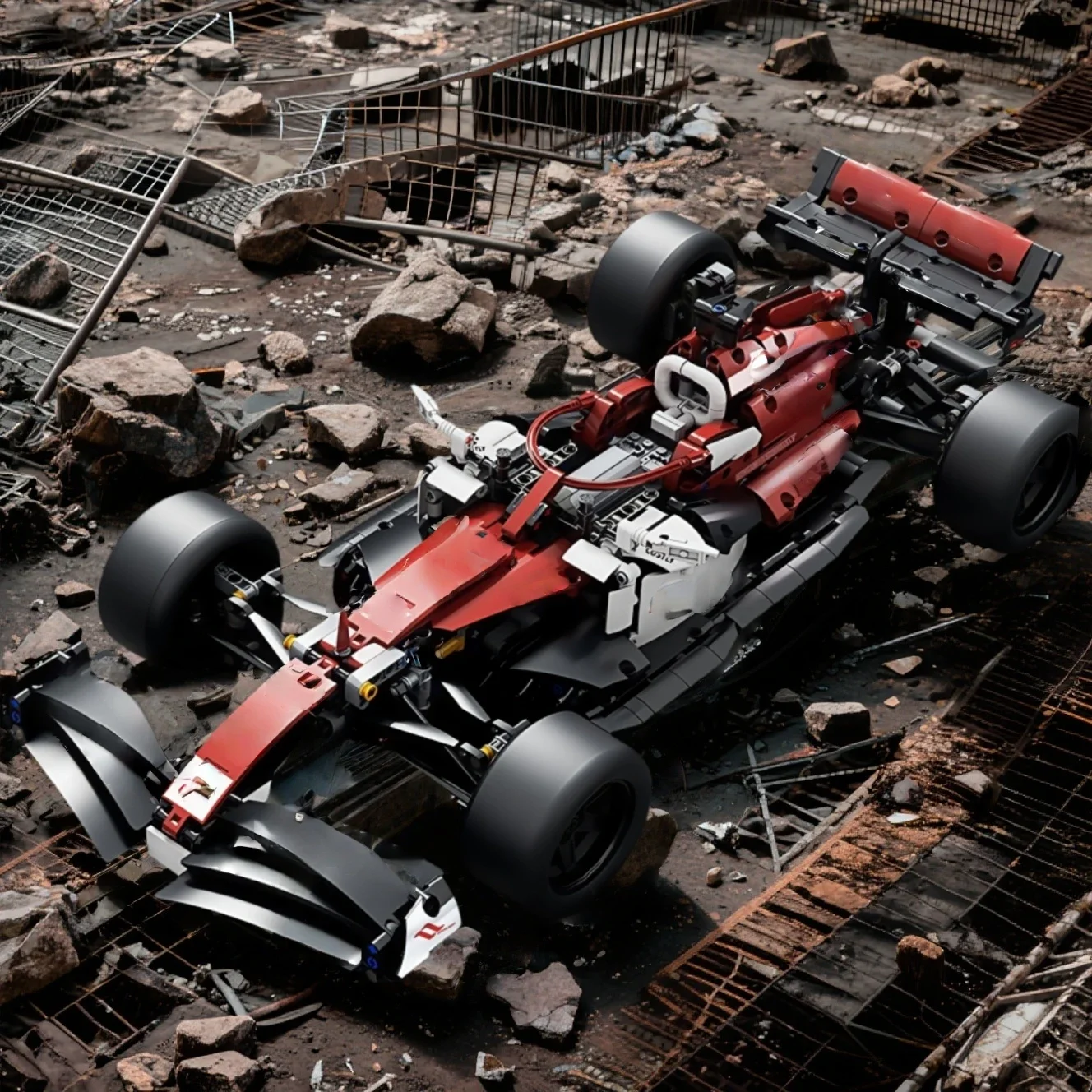 新しい技術的なスーパースポーツカー1:10スケール フォーミュラレーシング ビルディングブロック シティスピード 有名車両 ブロック MOC 組み立ておもちゃ 子供向けギフト