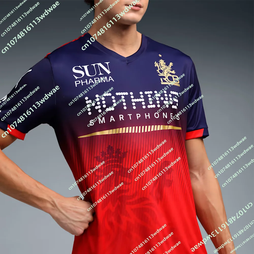 2026 New IPL Royal Challengers Bengaluru Cricket Team Jersey Indian Men's Casual Sports 3D Prin... product image