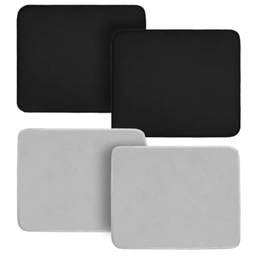 

15x18in Heat Resistant Mats for Countertop Black 2PCS & 15x18in Heat Resistant Mats for Countertop Grey 2PCS