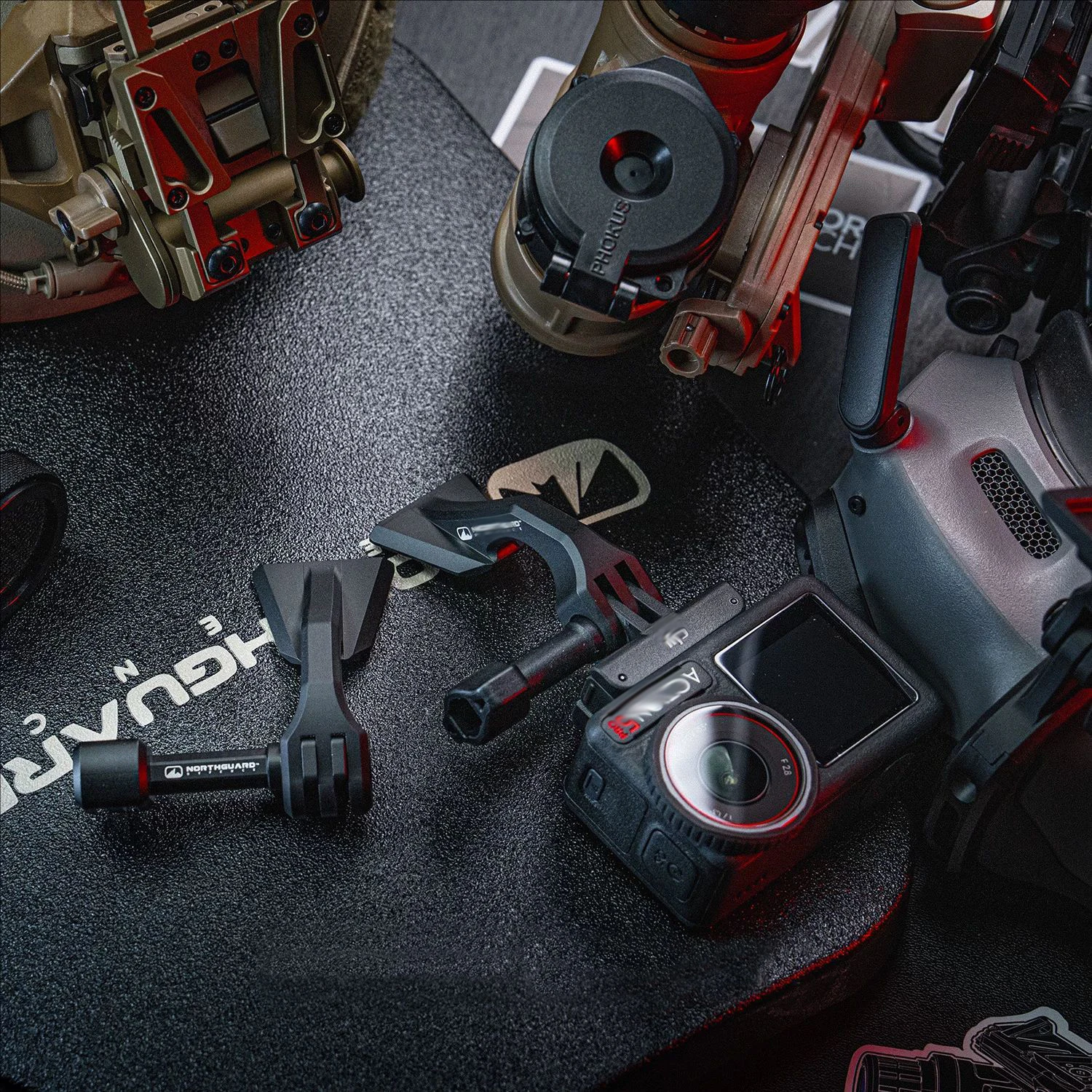 Brackets for connecting action camera to tac helmets FPS Sports Camera Tactical adapters aluminum alloy L4G24 skip bucket mounts