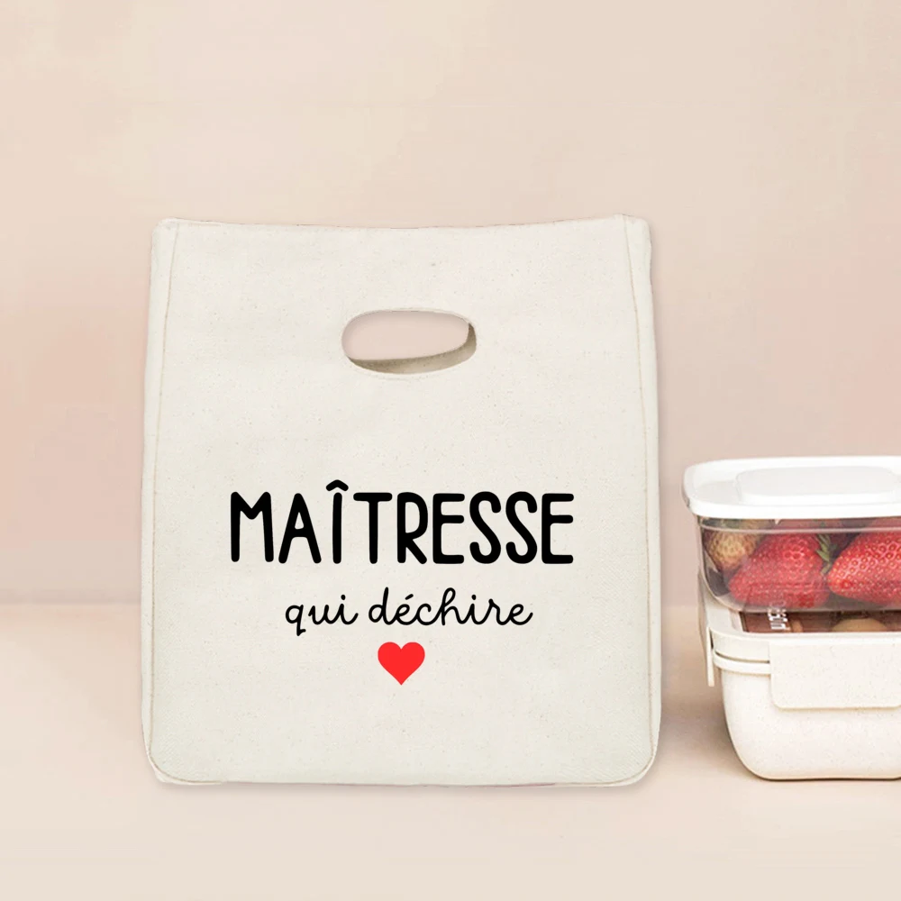 أنا عشيقة رهيبة جدا شكرا لك عشيقة الغداء حقيبة برودة حمل المحمولة معزول الحرارية الغذاء الحاويات Lunchbox