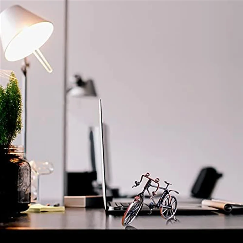 

Latest 2 Pcs Bicycle Model Retro Bicycle Model Metal Bike Home Desktop Decoration Ornaments