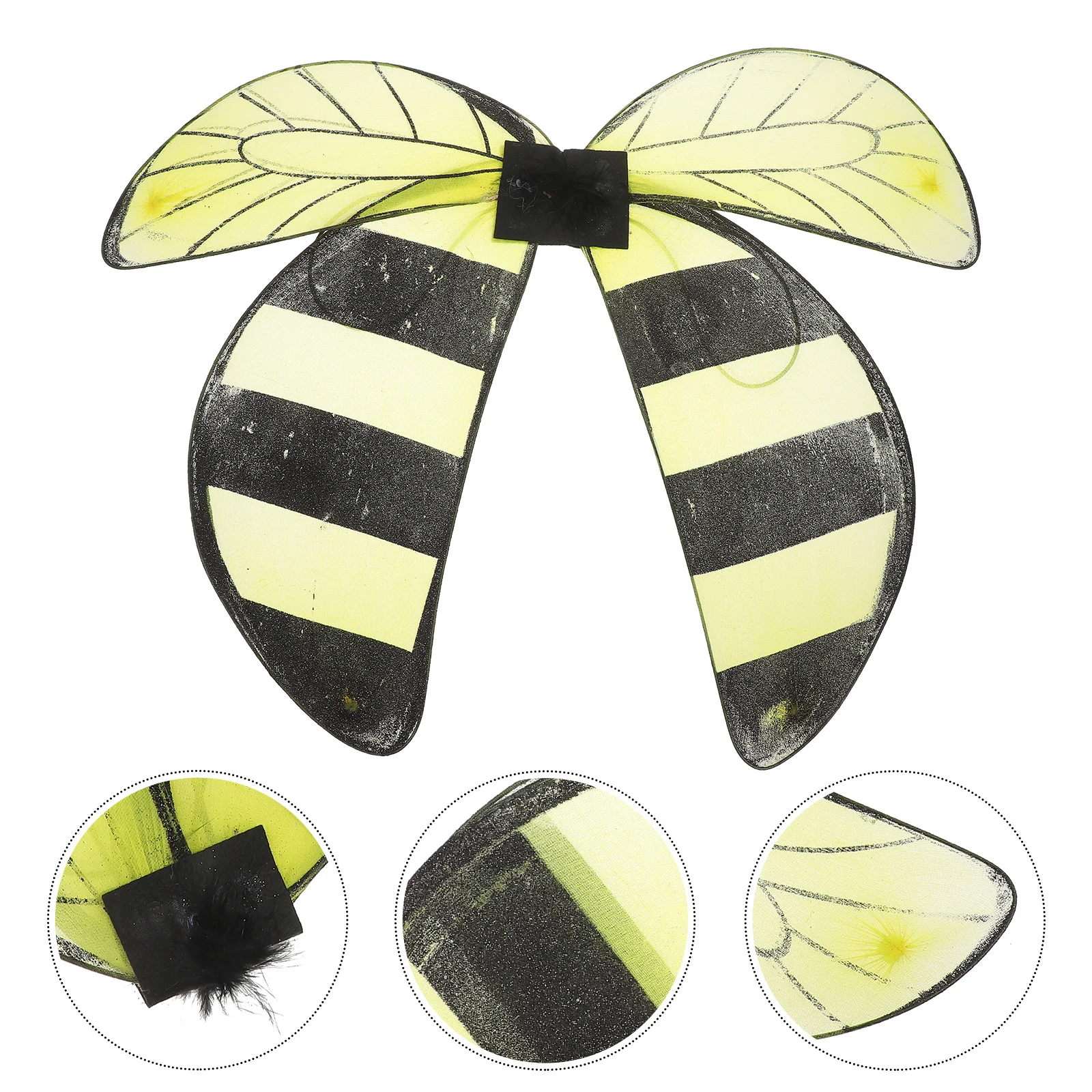 

Bee Wings For Kids Lightweight Costume Prop Durable Nylon Fairy Wing Party Cosplay Accessory Butterfly
