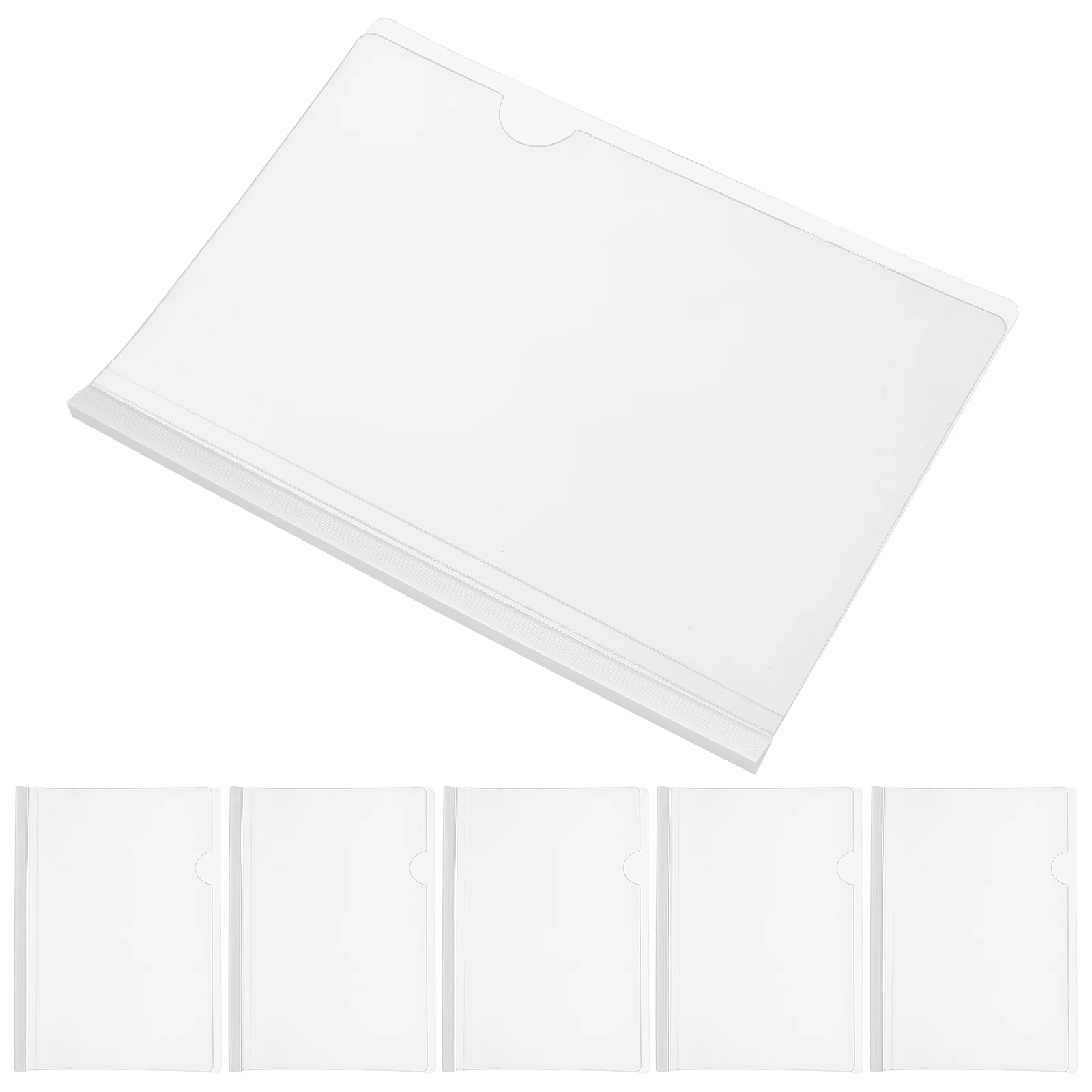 Imagem -05 - Limpar Pastas de Arquivos com Barra Deslizante para Documentos Rod Clamp Report Covers Plastic Binder Resume Book 10 Pcs