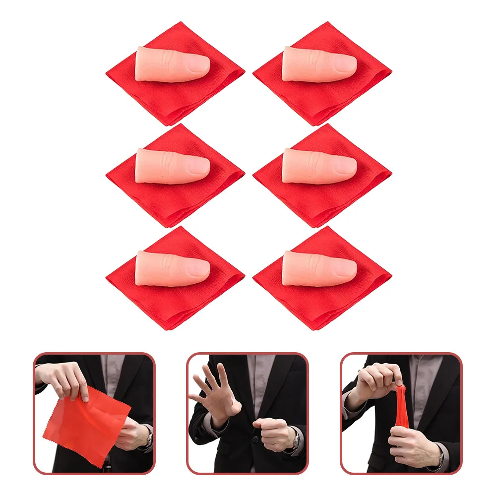 

Набор из 6 реалистичных пластиковых накладок на пальцы (имитация пальцев) для фокусов с исчезновением предметов, реквизит для сценических представлений, вечеринок, развлечений для детей и взрослых