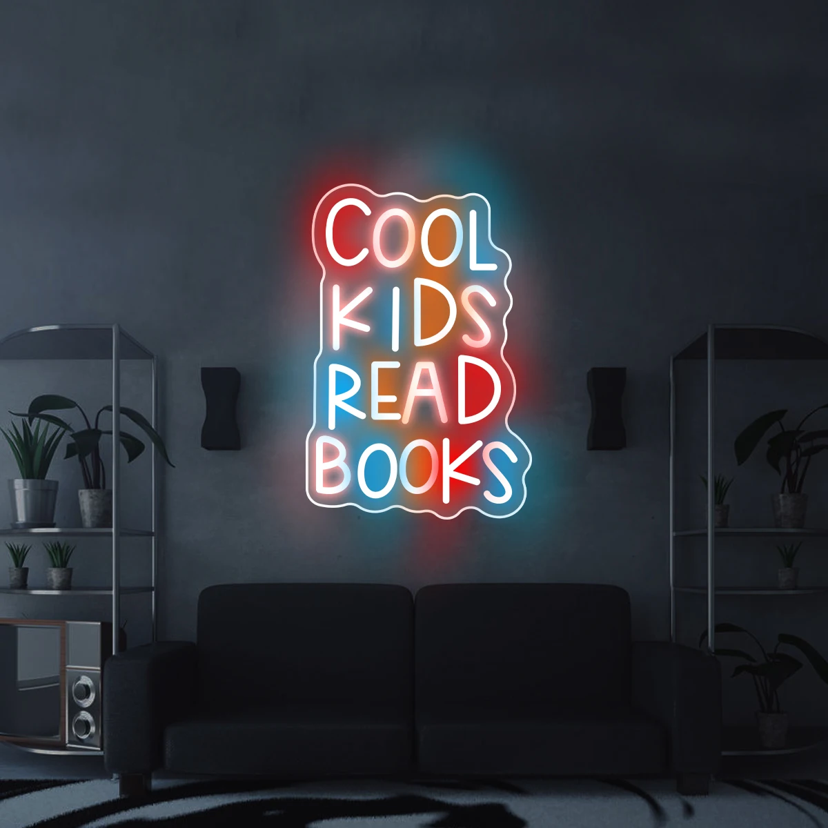 Imagem -06 - Cool Kids Cotações Neon Light Sign Palavras Citações Wall Art For Kid Room Biblioteca Sala de Aula Read Corner Decor