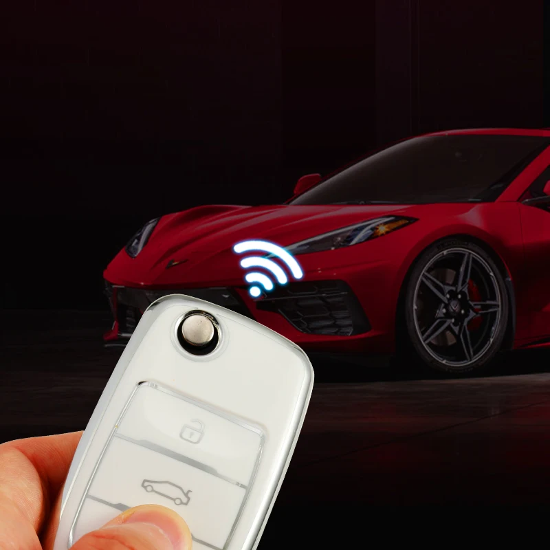 TPU Lật Chìa Khóa Xe Ô Tô Bao Vỏ Xe Volkswagen VW Polo Golf Passat Tiguan Cánh Cứng Caddy T5 Lên Eos Skoda octavia Ghế Leon Altea